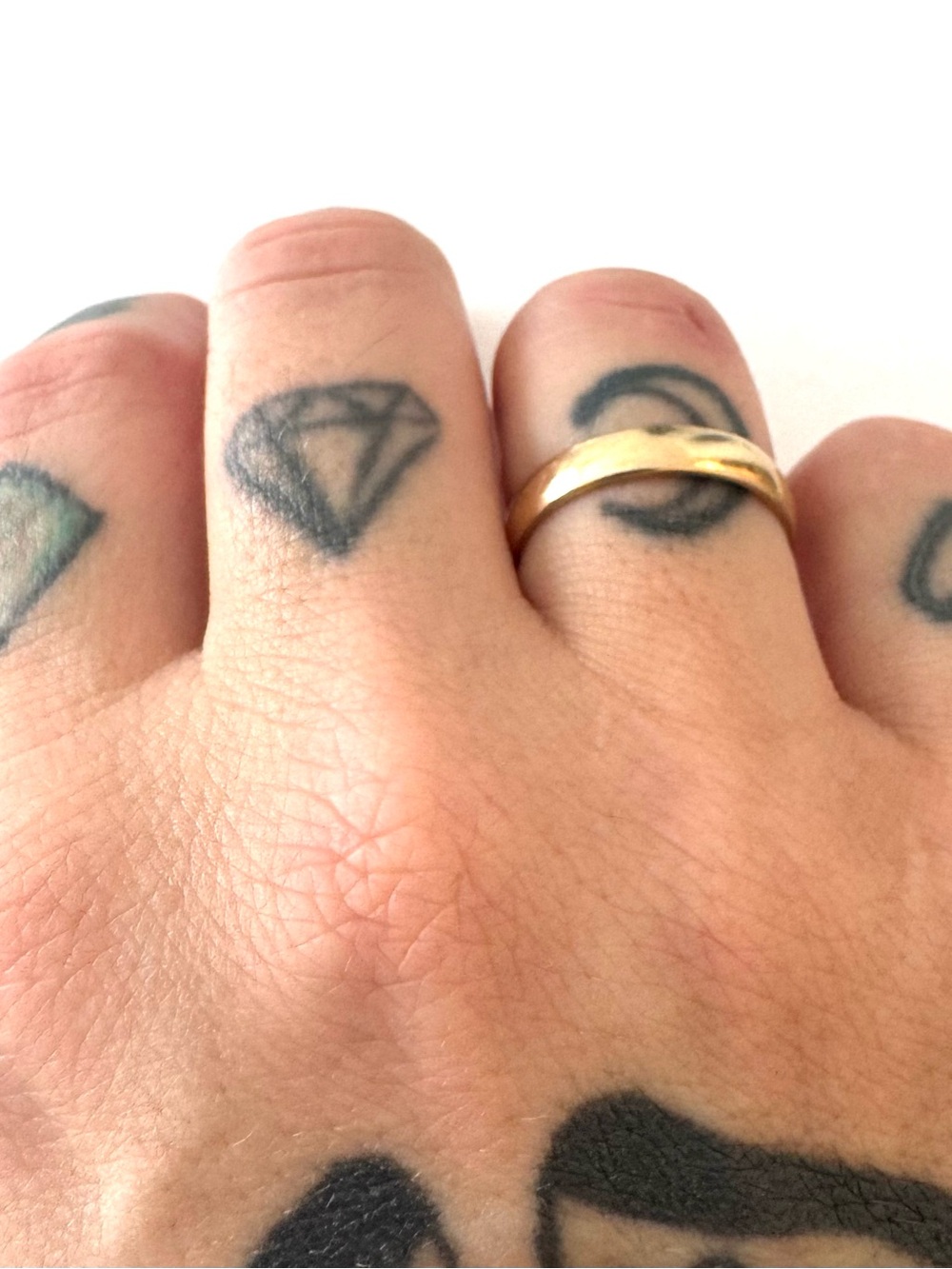 Vintage 10K yellow gold band